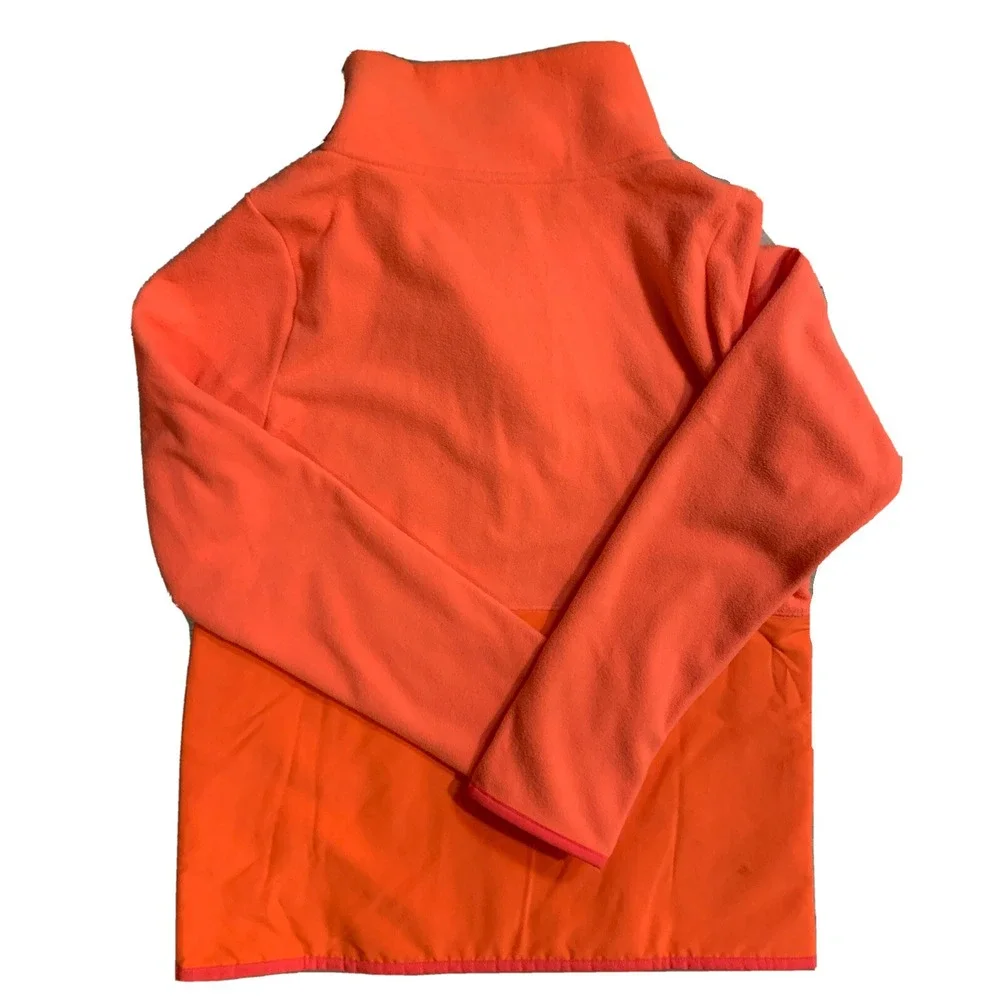 Under Armour ColdGear Pullover Fleece Youth XL Bright Orange Snap Mock Neck NWT